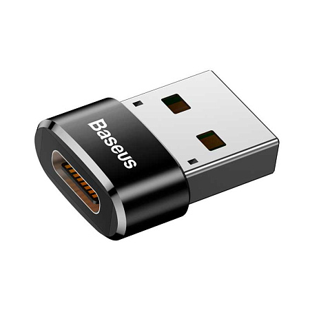 Переходник Baseus USB Male To Type-C Female Adapter Converter 5A (CAAOTG-01) Black от интернет-магазина ClickMi.ru | ClickMi