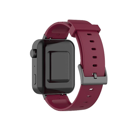Силиконовый ремешок для Xiaomi Mi Watch (18 мм), бордовый