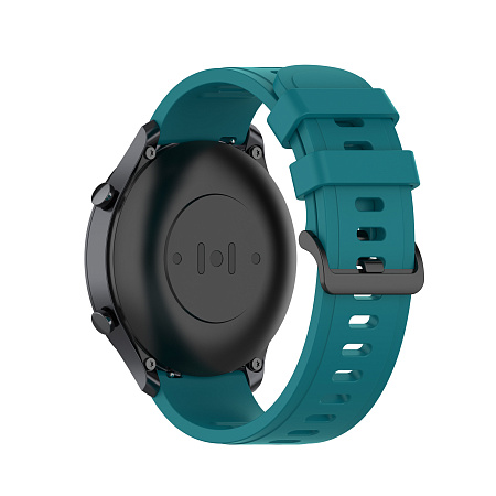 Ремешок PADDA Geometric для Xiaomi Mi Watch S1, силиконовый (ширина 22 мм.), морская волна