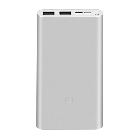 Внешний аккумулятор Xiaomi Mi Power Bank 3 10000 мА*ч (PLM13ZM), серебристый