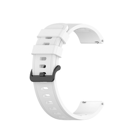 Ремешок PADDA Geometric для Honor Watch GS PRO / Honor Magic Watch 2 46mm / Honor Watch Dream, силиконовый (ширина 22 мм.), белый