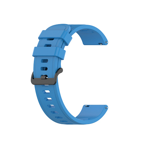 Универсальный силиконовый ремешок PADDA Geometric для смарт-часов шириной 22 мм, голубой