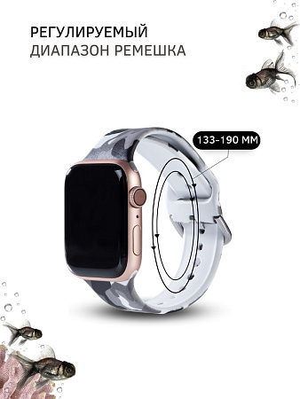 Ремешок PADDA с рисунком для Apple Watch SE поколений (38мм/40мм), Camouflage Black