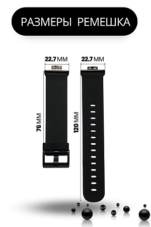 Ремешок силиконовый Mijobs для Huawei Watch Fit / Fit Elegant / Fit New (черный)