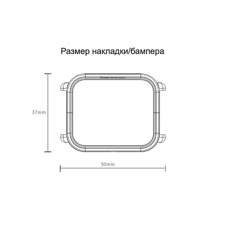 Защитная накладка (бампер) Tamister для Xiaomi Huami Amazfit Bip (черная)