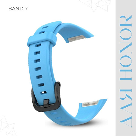 Силиконовый ремешок для Honor Band 7 (голубой)