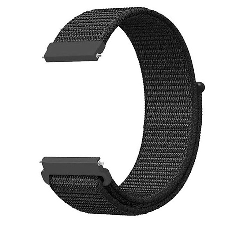 Нейлоновый ремешок PADDA для смарт-часов Realme Watch 2 / Realme Watch 2 Pro / Realme Watch S / Realme Watch S Pro, шириной 22 мм  (черный)