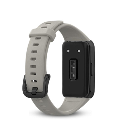 Силиконовый ремешок PADDA для Honor Band 6 (светло-серый)