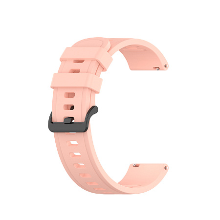 Ремешок PADDA Geometric для Xiaomi Mi Watch S1, силиконовый (ширина 22 мм.), розовая пудра