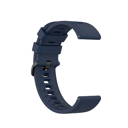 Ремешок PADDA Geometric для Realme Watch 2 / Realme Watch 2 Pro / Realme Watch S / Realme Watch S Pro, силиконовый (ширина 22 мм.), темно-синий