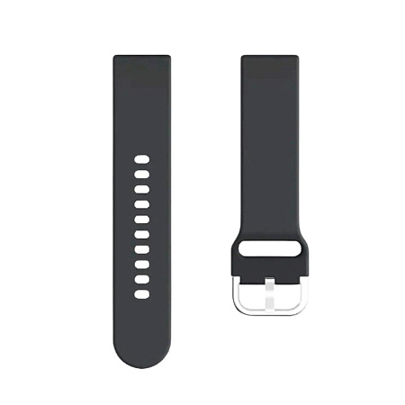 Ремешок PADDA Medalist для смарт-часов Garmin vivoactive 4 шириной 22 мм, силиконовый (темно-серый)