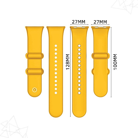 Силиконовый ремешок Argo PADDA для Xiaomi Mi Band 8 pro (желтый)