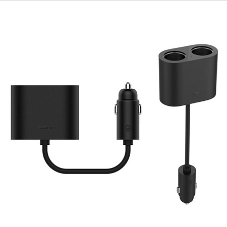 Разветвитель автомобильного зарядного устройства Mi Roidmi Dual Port Converter (черный)