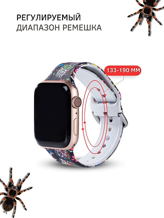 Ремешок PADDA с рисунком для Apple Watch 8 серии (42мм/44мм), Starry Sky