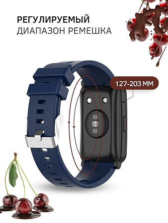 Силиконовый ремешок PADDA Magical для смарт-часов Garmin Vivoactive / Venu / Move / Vivomove / Forerunner, шириной 20 мм, темно-синий