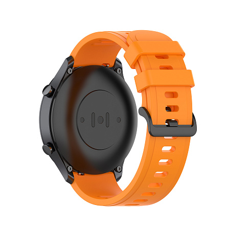 Ремешок PADDA Geometric для Xiaomi Mi Watch S1, силиконовый (ширина 22 мм.), оранжевый