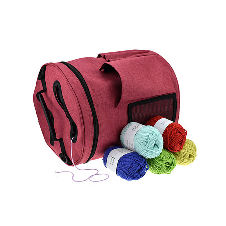 Набор сумок для вязальных принадлежностей Wool Storage, цвет красный