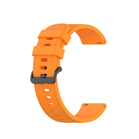 Ремешок PADDA Geometric для Xiaomi Mi Watch S1, силиконовый (ширина 22 мм.), оранжевый