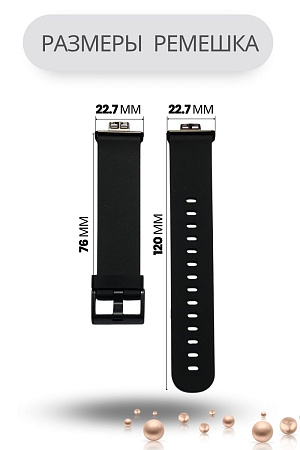 Ремешок силиконовый Mijobs для Huawei Watch Fit / Fit Elegant / Fit New (белый/розовое золото)
