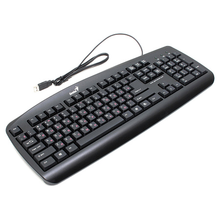 Клавиатура проводная GENIUS KB-110, USB, 104 клавиши, черная, 31300700100