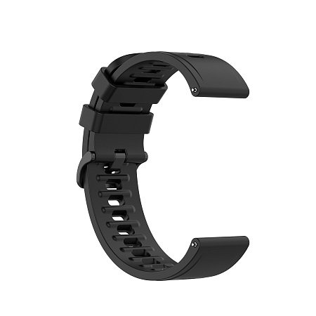 Ремешок PADDA Geometric для Realme Watch 2 / Realme Watch 2 Pro / Realme Watch S / Realme Watch S Pro, силиконовый (ширина 22 мм.), черный