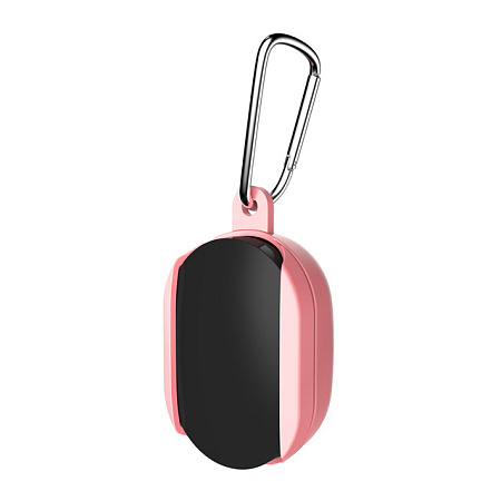 Силиконовый чехол для Redmi Airdots с карабином (розовый)