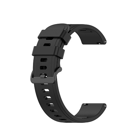 Ремешок PADDA Geometric для Realme Watch 2 / Realme Watch 2 Pro / Realme Watch S / Realme Watch S Pro, силиконовый (ширина 22 мм.), черный