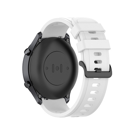Ремешок PADDA Geometric для Xiaomi Mi Watch S1, силиконовый (ширина 22 мм.), белый