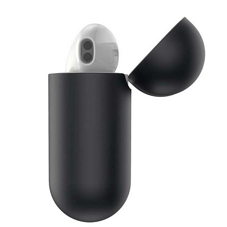 Чехол Baseus Ultrathin Series Silica Gel Protector для Apple AirPods 1 / 2 (WIAPPOD-BZ01), черный